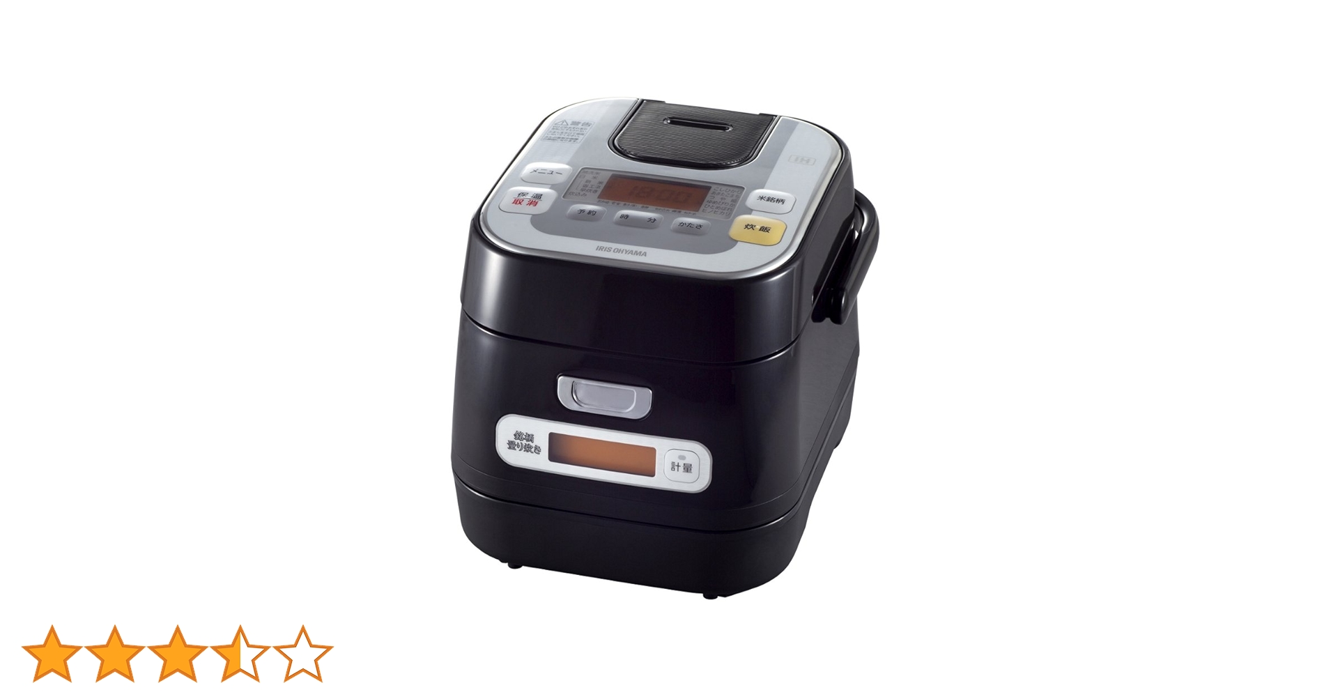 Amazon | アイリスオーヤマ 銘柄量り炊きIHジャー炊飯器 3合 RC-IA30-B